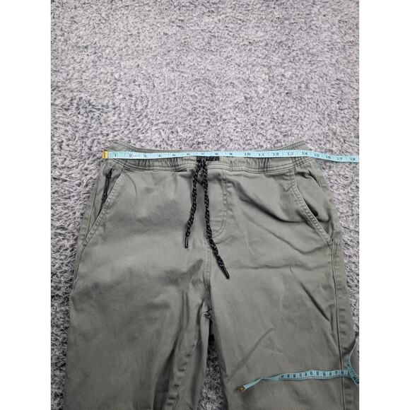 RSQ Pants Mens Small Green Pull On Jogger Tapered Leg Casual Skate Surf Normcore - Picture 6 of 10